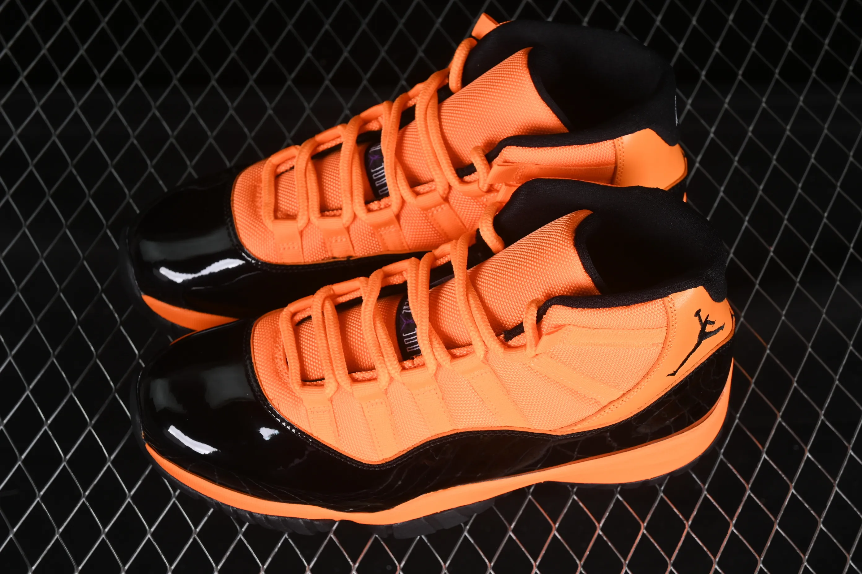 All categories Air Jordan Jordan series basketball shoes Air Jordan 11 Air Jordan 11 Retro AJ11 Joe 11 black orange high-top basketball shoes CT8012-800